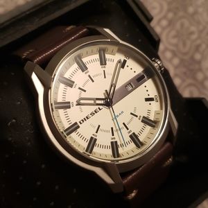 Diesel Armbar Leather Watch